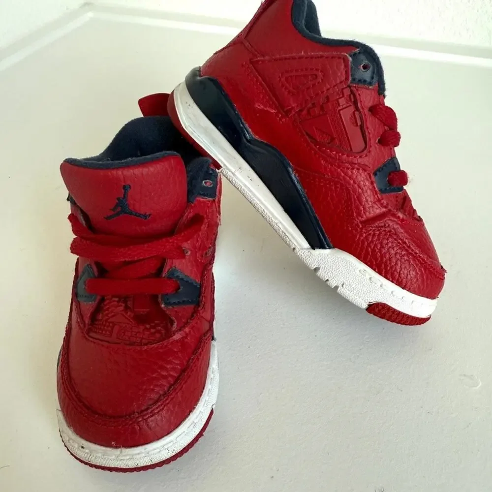 Nike Jordan 4 Retro SE PS Monsoon Red Youth Sneakers Size 7C Kidcore‎